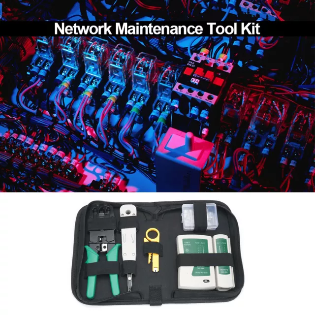 AU 8pcs/Set RJ11 RJ45 RJ12 Cable Tester Plier Portable Home LAN Network Repair T 3