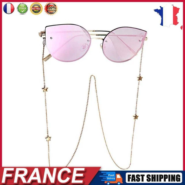 Fashion Star Sunglasses Chain Women Men Eyewear Glasses Cord Holder Neck Strap f