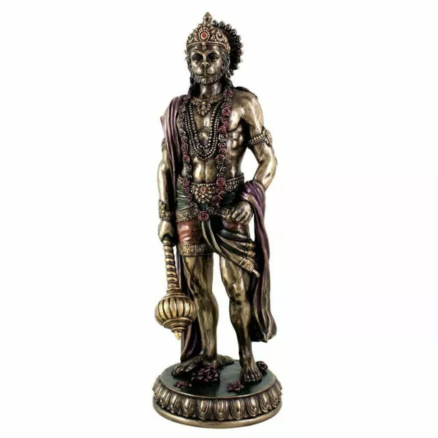 Handcrafted Cold Cast Bronze Hindu God Lord Hanuman Ji Idol for Home Statue