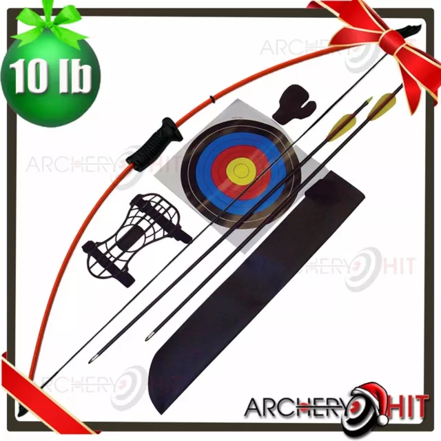 Kids 36" Junior Long Bow and Arrow Recurve Archery Set Basic Pack