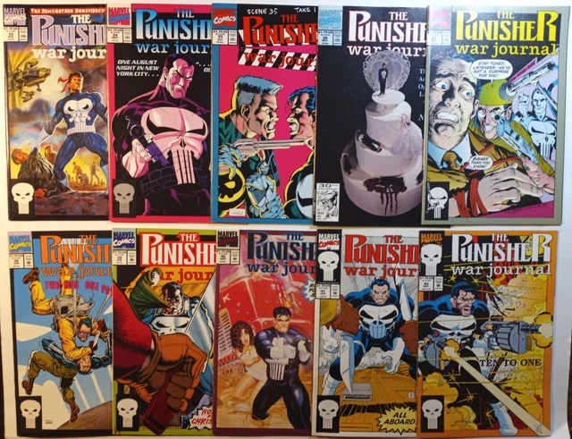 The Punisher War Journal #33 - #42 Volume 1 10 comic book Lot HUGE PUNISHER SALE