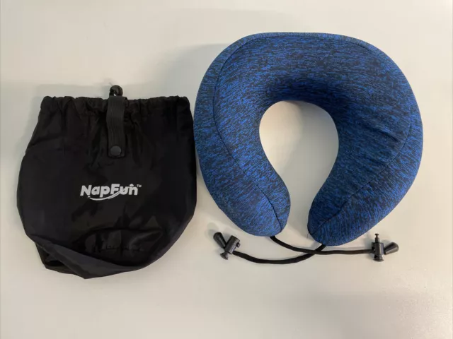 Travel Neck Pillow Pure Memory Foam Neck Pillow for Traveling Foldable plane Ca