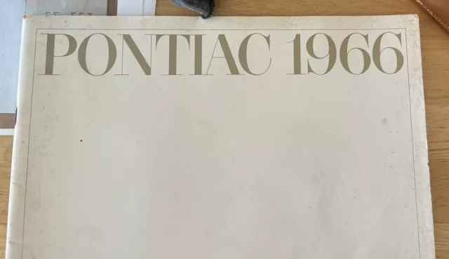 1966 Pontiac sales Brochure photos details 14”x 11 52 pages