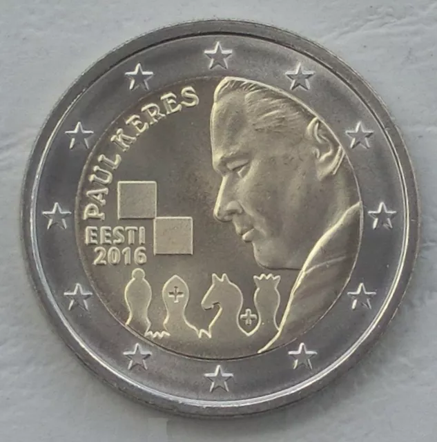 2 Euro Gedenkmünze Estland 2016 Paul Keres unz.