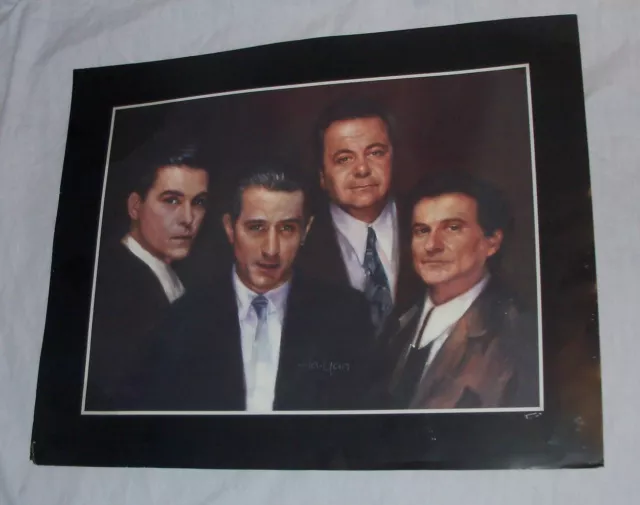 Vintage GOODFELLAS Painting Poster Print 20x16 authentic DeNiro, Liotta,Scorsese