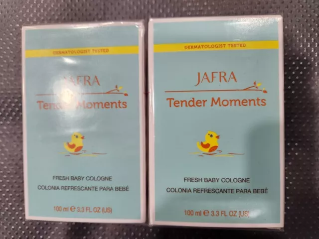 Paquete De 2 Paquetes Jafra Tender Momentos Dermatólogo Probado Bebé Fresco Colonia 3.3 Fl Oz Ea