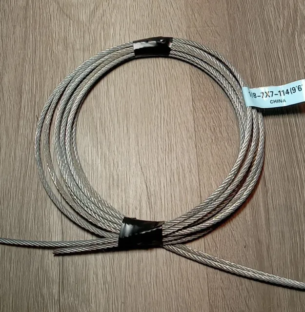 Cable de puerta de garaje 1/8-7 × 7-144 (9'6")