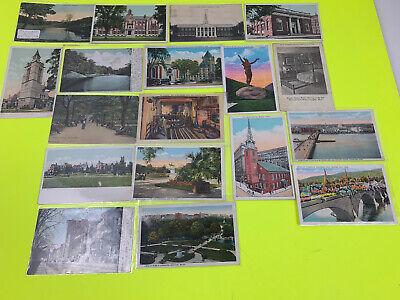 Vintage Postcard Lot Massachusetts Boston Northampton Cambridge Harvard MA