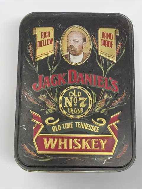 VINTAGE Jack Daniels Whiskey Tin Box No Bottles by Hudson Scott & Sons