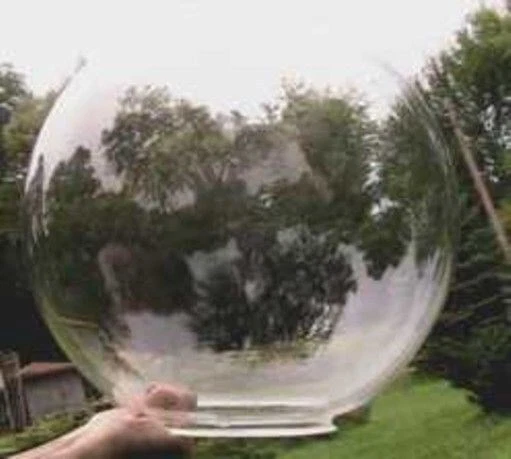 Globe Lexan 18" Clear Sphere Unbreakable Polycarbonate 4.875" Hole 15601-12