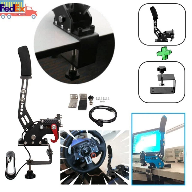 USB3.0 14Bit PC Handbrake Racing Games Linear Handbrake for G27 G29 J3E5 Black