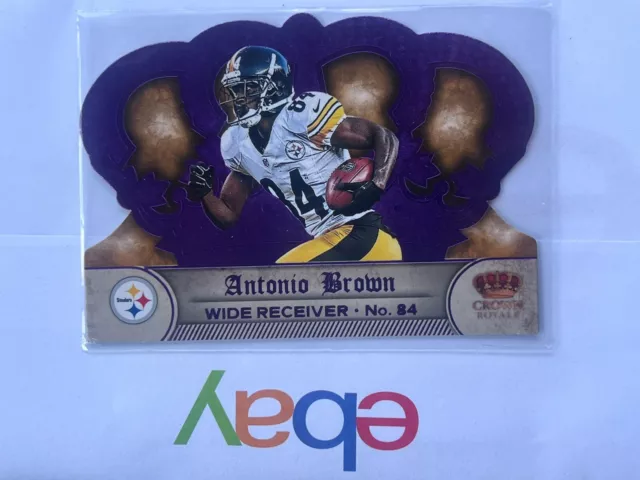 2012 Panini Crown Royale /25 Purple Antonio Brown #23 Pittsburgh Steelers