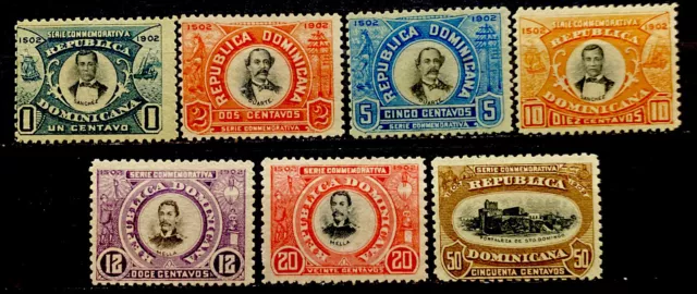 Dominican Republic 1902.SC#144-150 Set of 7 - Hinged