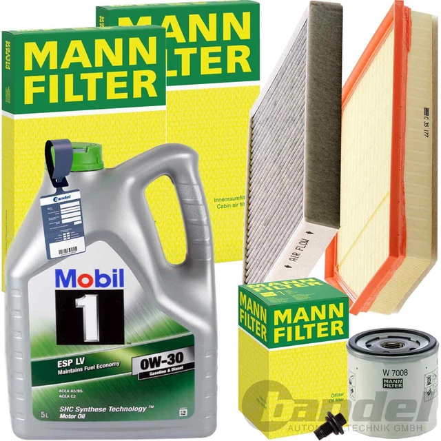 MANN INSPEKTIONSPAKET+MOBIL 0W-30 MOTORÖL Passend Für VOLVO