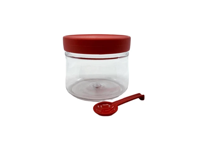 Tupperware Clear Collection Vorratsdose – 1,3 L, Bordeaux/transparent, Stapelbar