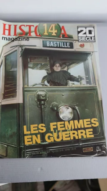 revue historia magazine 20e siecle  FEMMES EN GUERRE n°120 1970