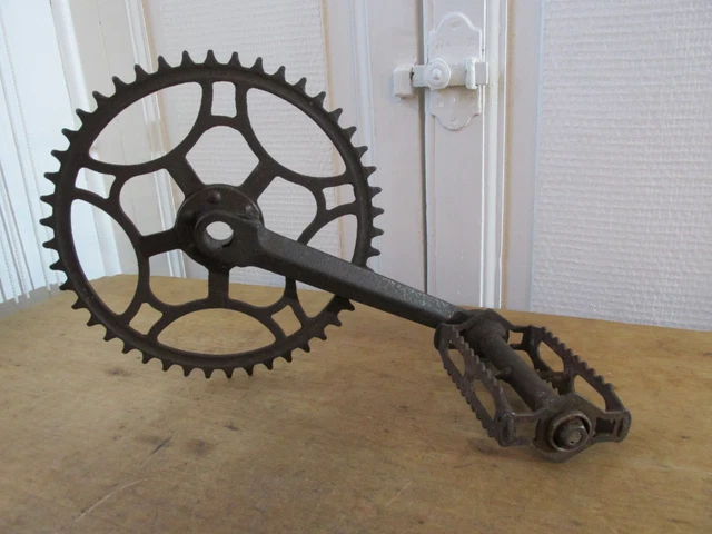 Pédalier De vélo Ancien 46 Dents 1930