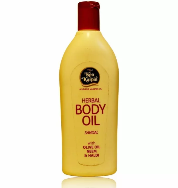 Keo Karpin Herbal Body Massage Oil Sandal - avec huile d'olive, neem et...