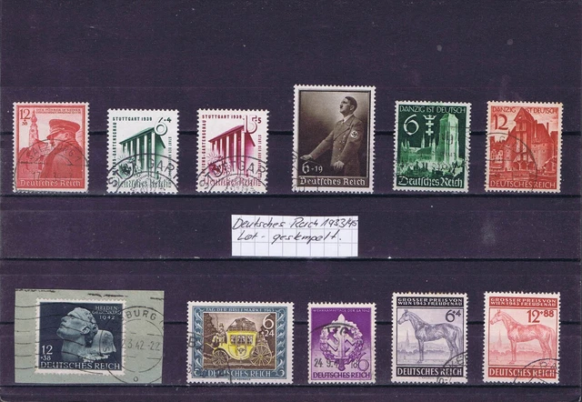 DR 1933/45 Lot, gestempelt