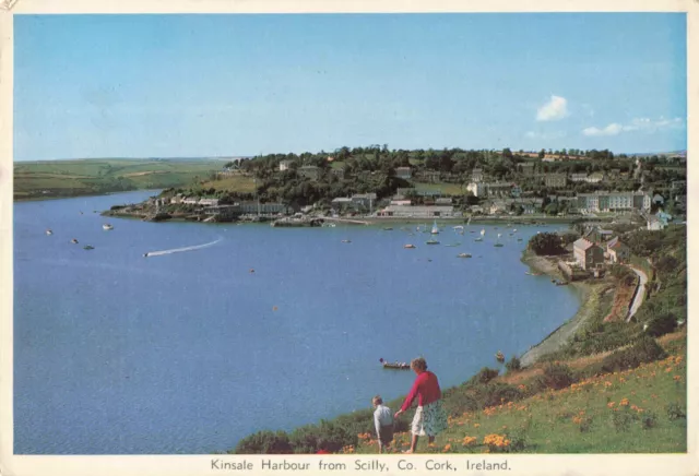Irish Postcard Kinsale Harbour From Scilly Co. Cork Ireland 1967.
