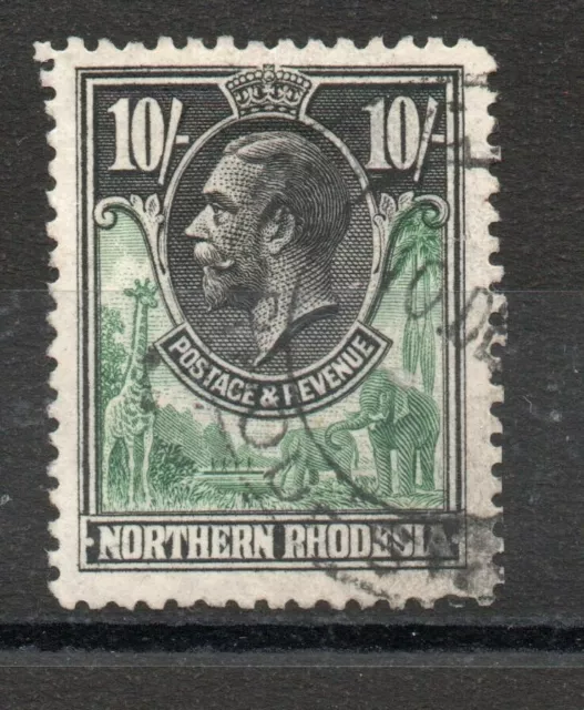 Northern Rhodesia Sg 16 1925 Gv 10/- Fine Used