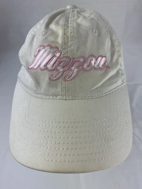 Stile Missouri Tigers Bianco Rosa Regolabile Donna Baseball Sfera Cappello