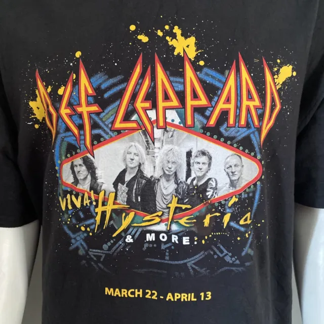 Def Leppard Viva Hysteria - Staff- 2013 Tshirt Las Vegas- The Joint- -Size 2XL