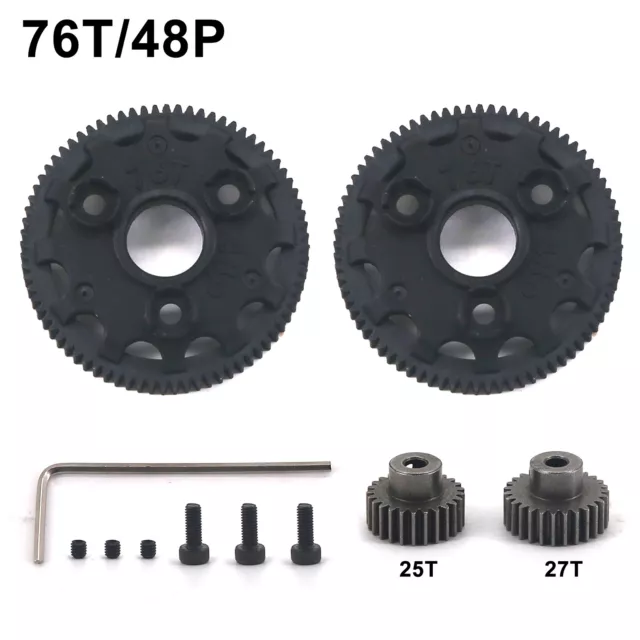 48p 76t 83t 86t 90t Steel Spur Gear For 1/10 Traxxas Slash Rustler Stampede 2wd