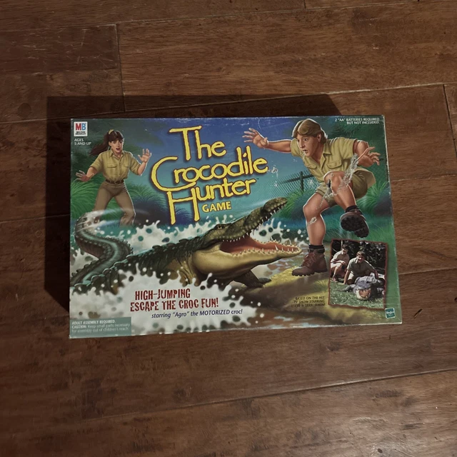 THE CROCODILE HUNTER Board Game Steve Irwin w/ working Crocodile 2000 ...