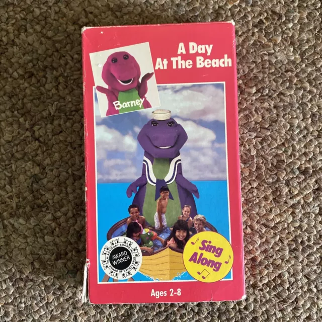 Barney a day at the beach vhs 1989 rare 28 94 picclick uk