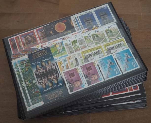 1994 San Marino, 21 komplette Jahrgänge, postfrisch/MNH, ME 884,-