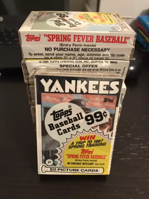 (1) 1986 Topps Baseball JUMBO Cello Pack Unopened TEST ISSUE 50 Cards 8 Avail M3