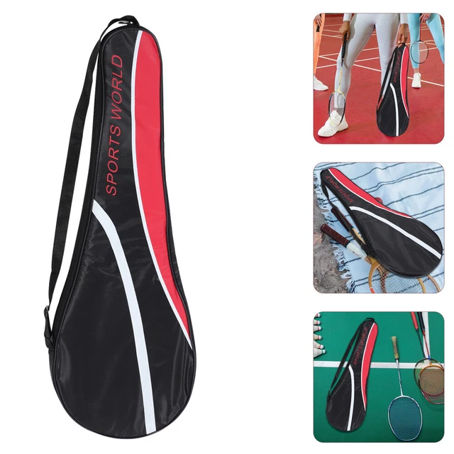 Abaodam Sac de transport pour raquette de badminton en tissu Oxford avec fermeture éclair pour sports de plein air et accessoires de badminton