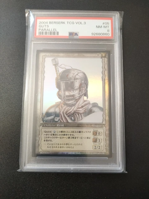 BERSERK TCG 2004 : Guts Holo #05 Bk3 03/64 Parallel PSA 8 EUR 480