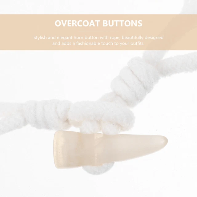 1 Pair Coat Buttons Replacement Garment Buttons Sweater Toggles Closure Buttons 3
