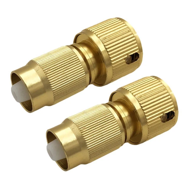 2pcs Expandable Hose Repair Adaptor Garden Hose Fitting Brass Connector G9 I5P1