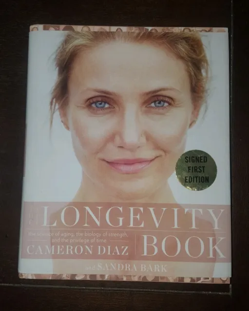 The Longevity Book by CAMERON DIAZ Signed Autographed Book
