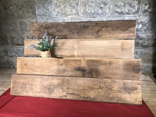 4 Barn Wood Reclaimed Planks, Wall Siding Boards, Rabbet Edge Lumber A59