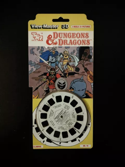 🎬Viewmaster 70s/80s Cult Game🎬TSR's "Dungeons & Dragons🎬Very rare Blister Set