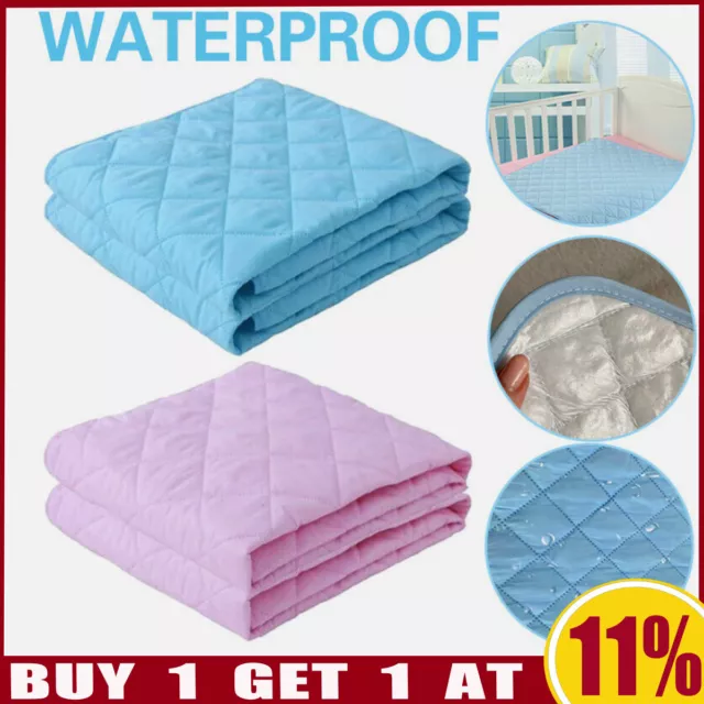 Kids Baby Waterproof Incontinence Bed Pad Mat Sheet Mattress Reusable Protector