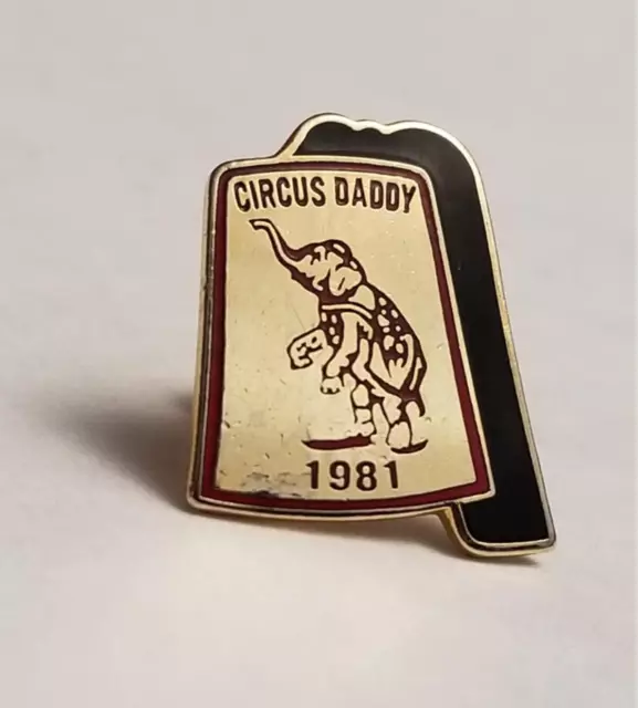 Shrine Circus Daddy 1981 Elephant Lapel Pin 1024