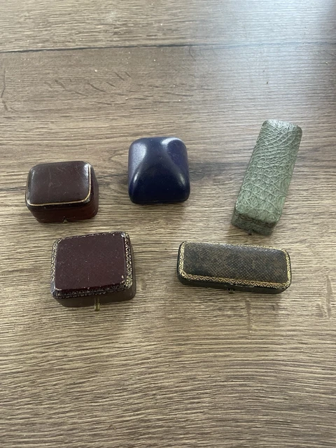 Lot De 3 écrins Anciens Pour Bijoux (broches, épingles) - Occasion - Sans Marque