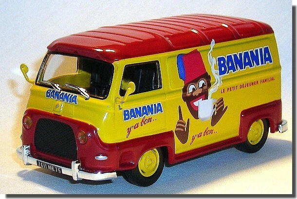 Miniature Renault Estafette Banania Au 1/43 - ALTAYA, Zamac, Jaune Et Rouge - Neuf Pour Collection