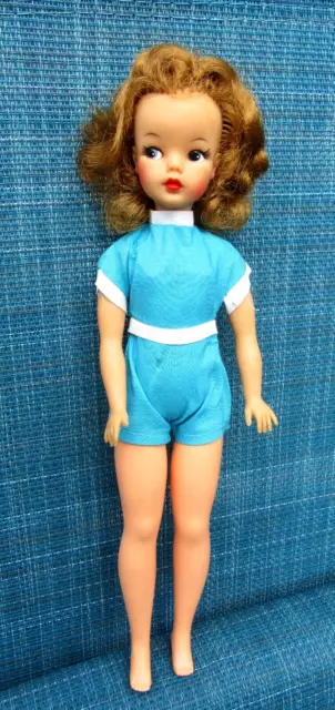 1962~Ideal~"Tammy Doll"~Hi-Color Face~Beautiful Curly  Long Blonde Hair~A+Romper