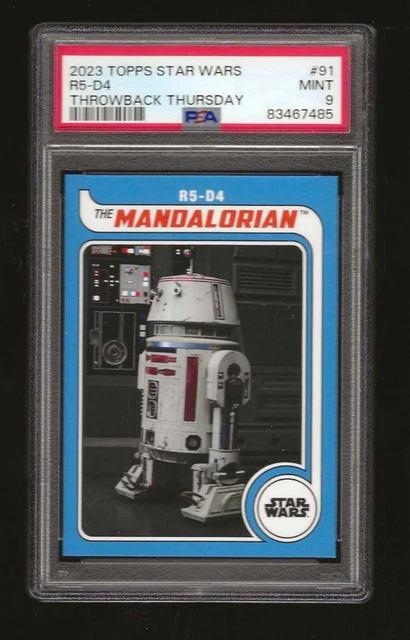 2023 Topps Star Wars Throwback Thursday # 91  R5-D4   Psa 9 Mint