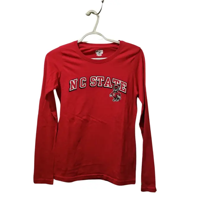 Russel Women's North Carolina NC State Wolfpack Red Long Sleeve T-Shirt Size S
