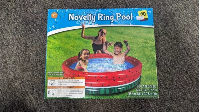 Novelty Ring Pool, Ages 3+, 60" Dia X 12" H