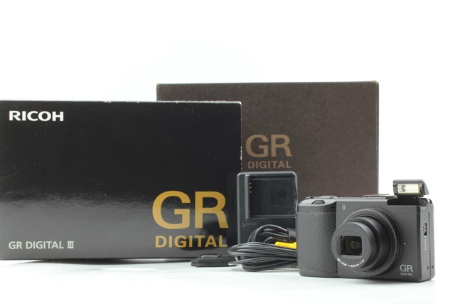 [Near MINT] Ricoh GR Digital III 3 10.0MP Digital Camera Black From JAPAN