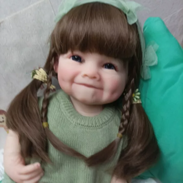 22" Full Body Vinyl Silicone Reborn Doll Lifelike Girl Doll Anatomically Correct
