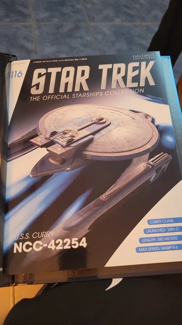 Star Trek Eaglemoss Issue 116 USS CURRY & Magazine